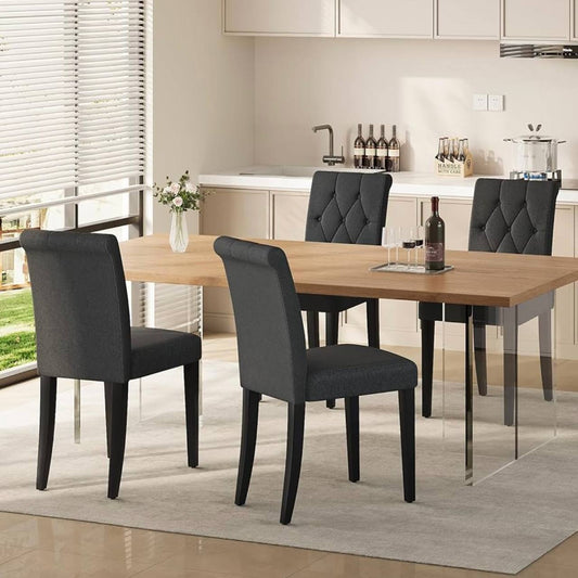 Rectangular dining table for 4-6 people